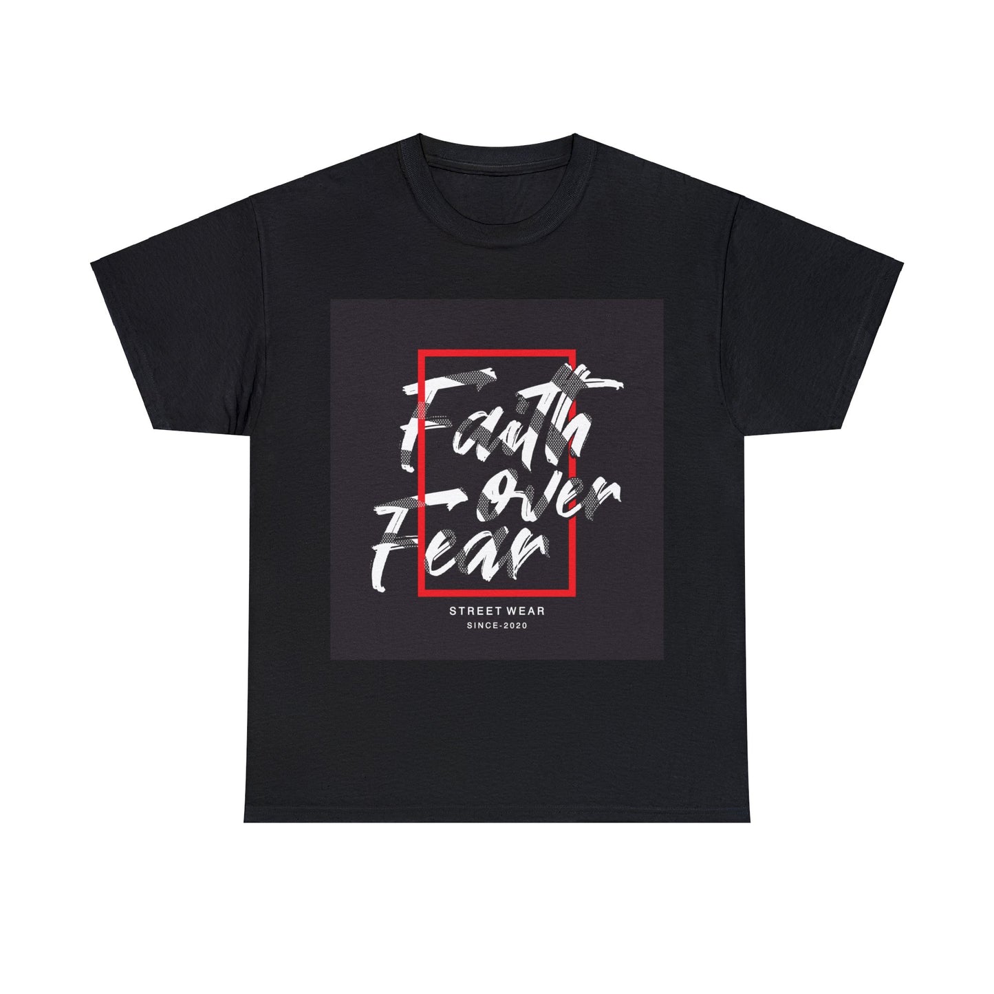 Camiseta unisex de algodón pesado "Fe sobre miedo"