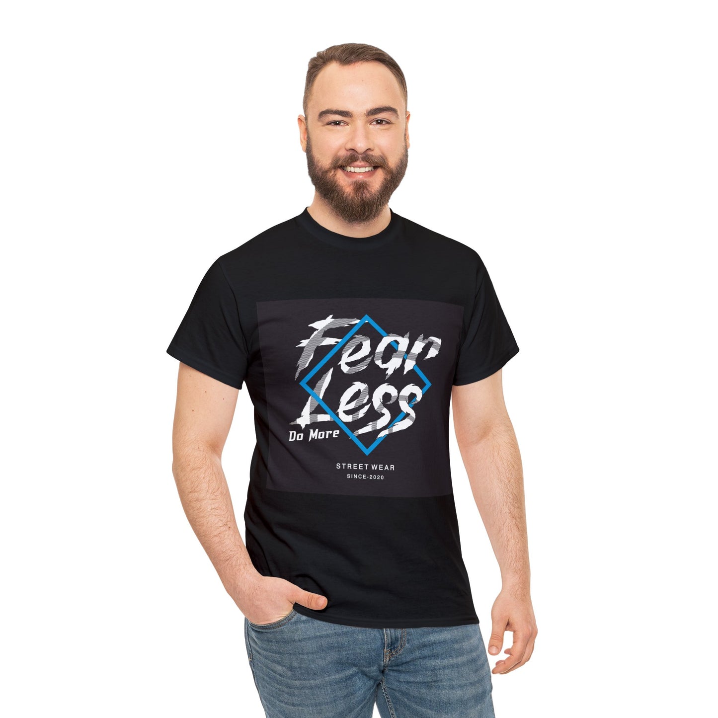 "Fear Less Do More" Camiseta de algodón pesado unisex
