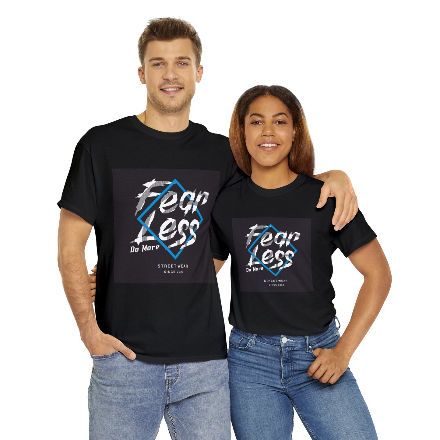 "Fear Less Do More" Camiseta de algodón pesado unisex