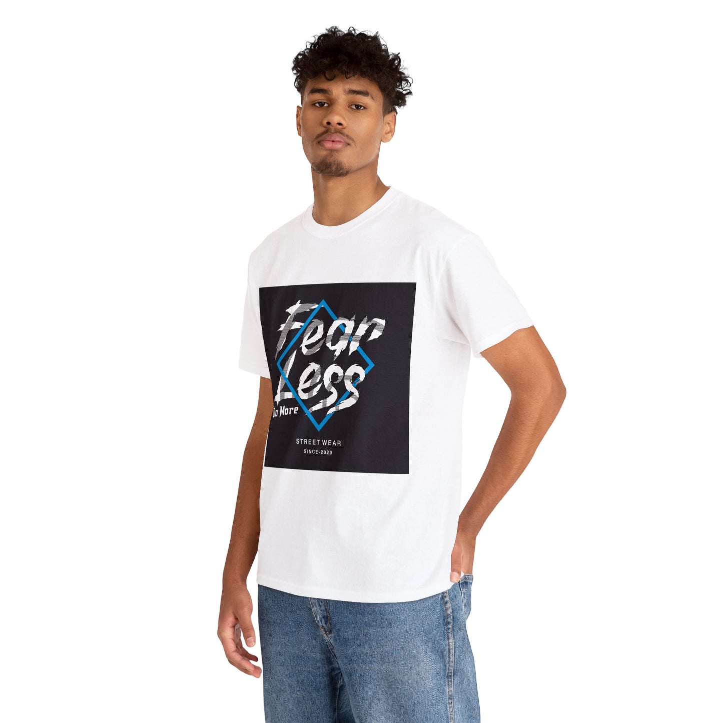 "Fear Less Do More" Camiseta de algodón pesado unisex