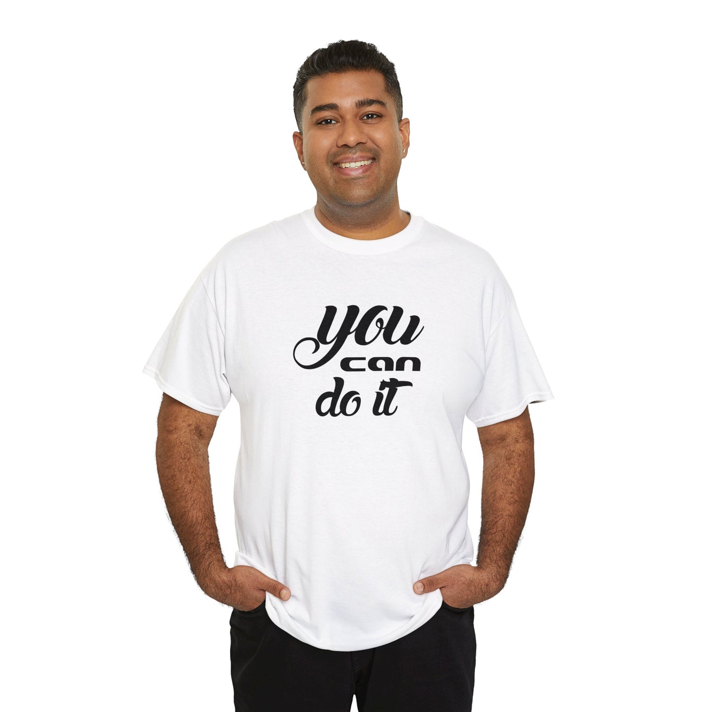 "puedes hacerlo" Camiseta de algodón pesado unisex