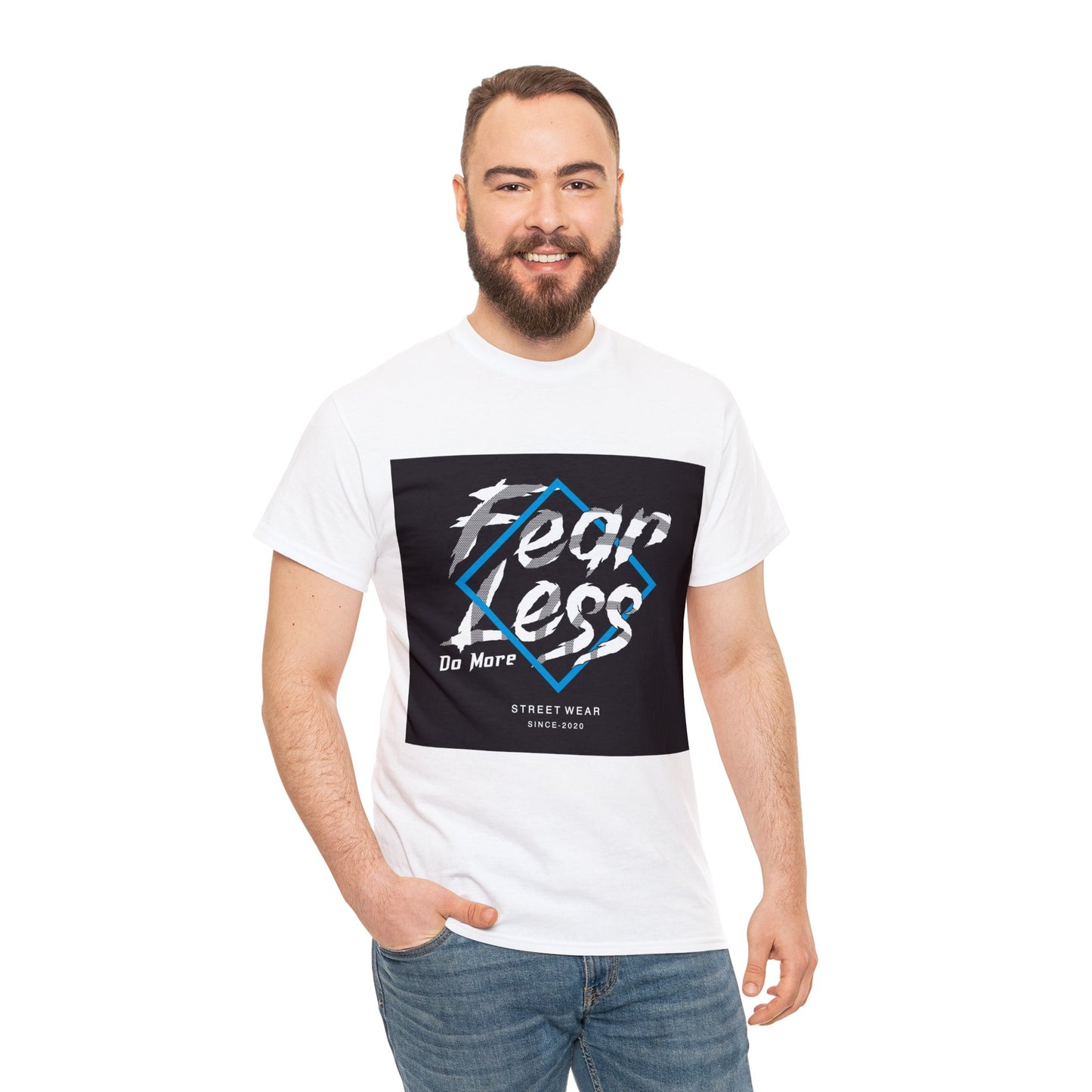 "Fear Less Do More" Camiseta de algodón pesado unisex
